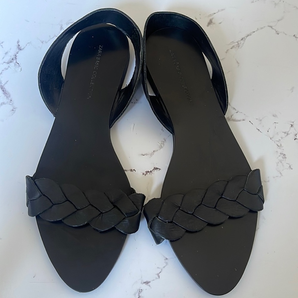 Zara Basic Collection • Comfy Braided Sandals